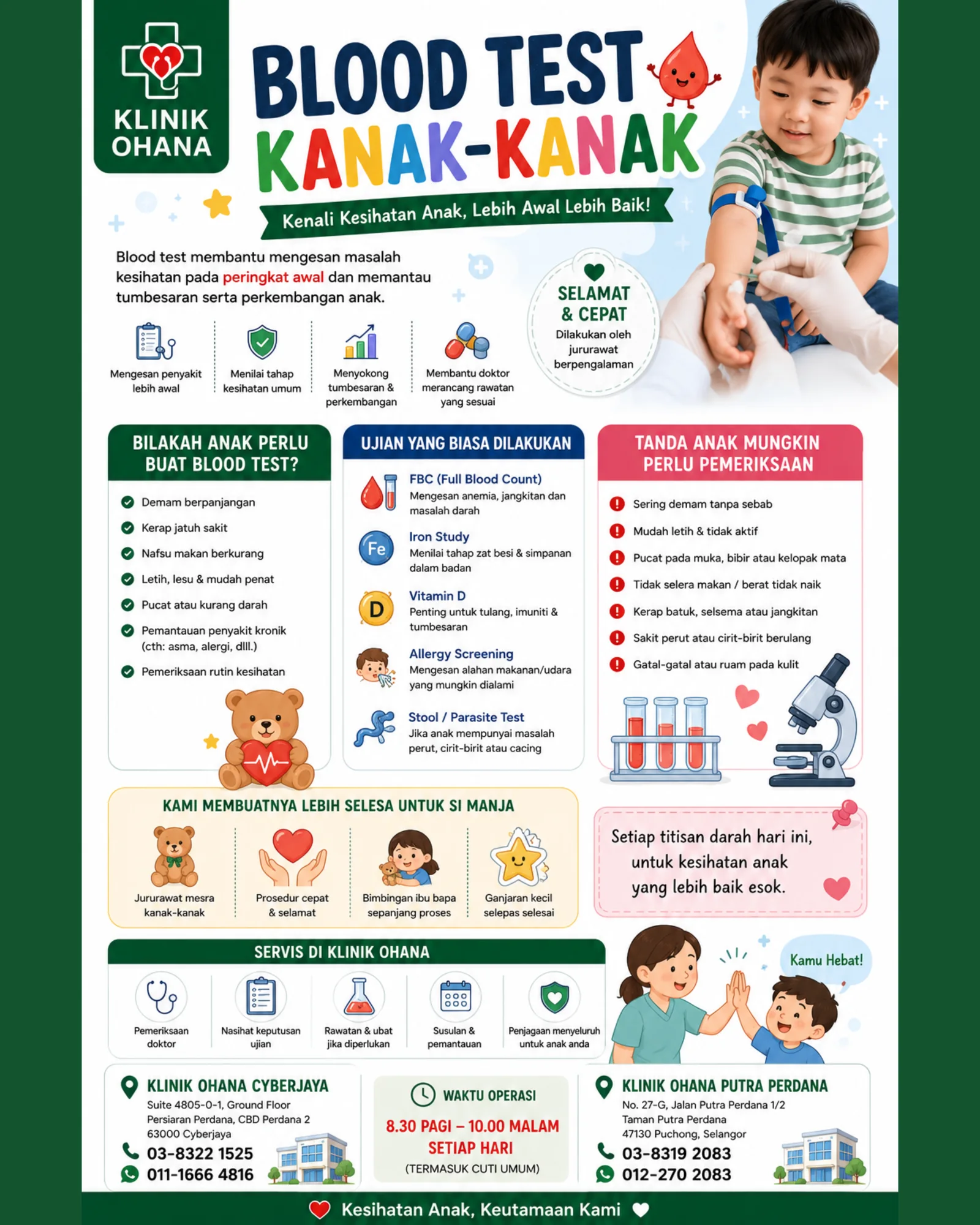 Blood Test Kanak-Kanak